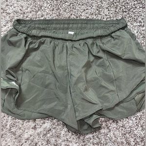 Green lulu lemon shorts